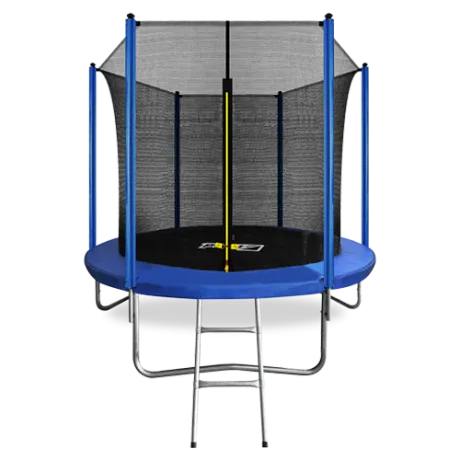 Батут ARLAND 8FT с внутренней страховочной сеткой и лестницей (Blue)