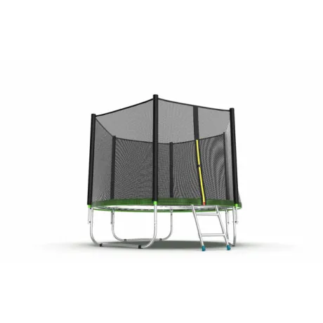 Батут с внешней сеткой и лестницей EVO JUMP External 8ft (Green) - Фото 4