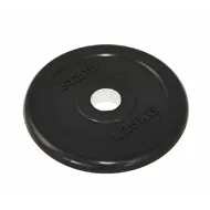 Диск обрезиненный Starfit BB-202, d=26 мм, черный, 1,25 кг