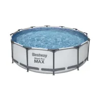 Каркасный бассейн BestWay Steel Pro Max 366*100см, насос-фильтр, лестница, 56418