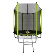 Батут с внешней сеткой и лестницей ARLAND 6FT (Light Green) (уценка)