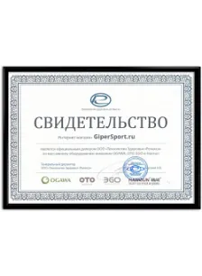Сертификат официального дилера Ogawa, OTO, EGO, Hansun