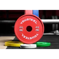 Диски тренировочные малые Yousteel красный 2.5 кг