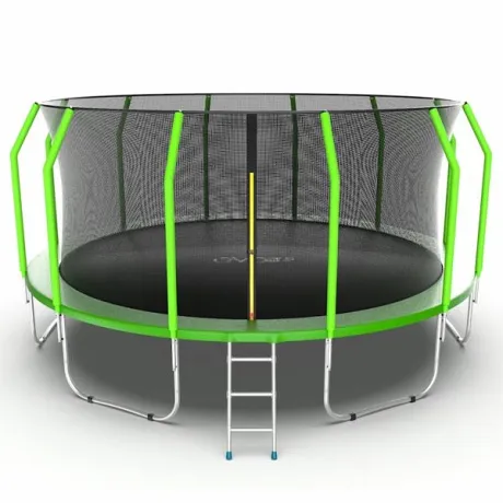 Батут с внутренней сеткой и лестницей EVO JUMP Cosmo 16ft (Green)