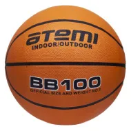 Мяч баскетбольный Atemi, р. 7, резина, 8 панелей, BB100, окруж 75-78, клееный