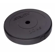 Диск пластиковый Starfit BB-203, d=26 мм, черный, 10 кг