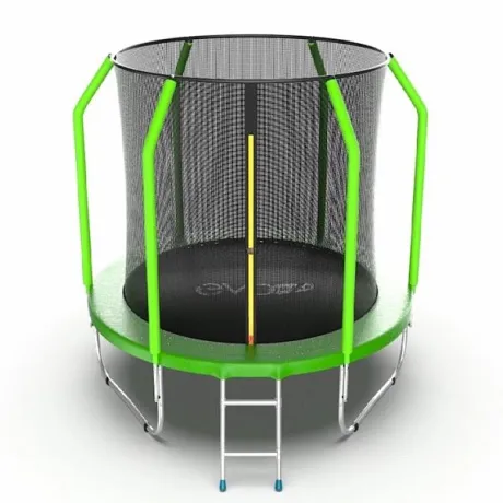 Батут с внутренней сеткой и лестницей EVO JUMP Cosmo 6ft (Green)