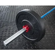 Цветной гриф для функционального тренинга STECTER 20 кг (тренировочный, цвет - синий/хром)