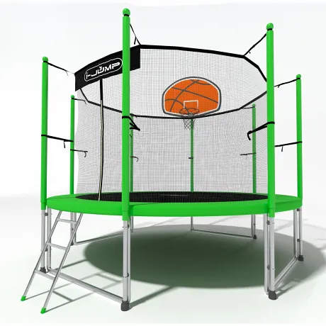 Батут i-Jump Basket 6ft green - Фото 5