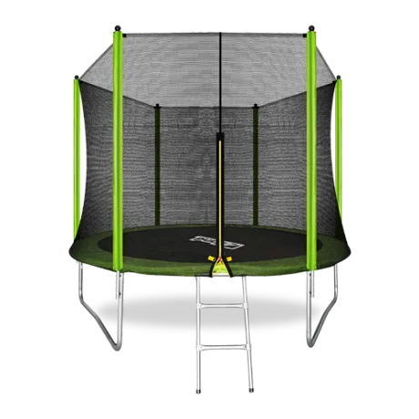 Батут с внешней сеткой и лестницей ARLAND 10FT (Light Green)