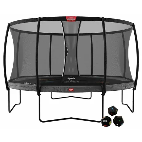 Батут BERG Champion Regular 430 Grey Levels + защитная сетка Safety Net Deluxe