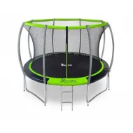 Батут для дачи с сеткой FunFit 10 FT 312 см PRO inside зеленый