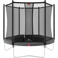 Батут для дачи с сеткой BERG Favorit Regular 200 Grey + защитная сетка Safety Net Comfort