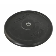 Диск обрезиненный Starfit BB-202, d=26 мм, черный, 15 кг