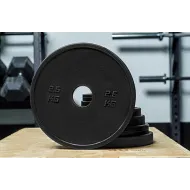 Диски для штанги малые каучуковые Yousteel черные 2.5 кг