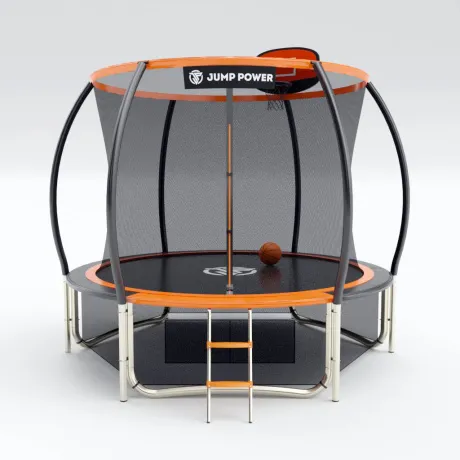 Батут Jump Power 12ft PRO Basket Orange