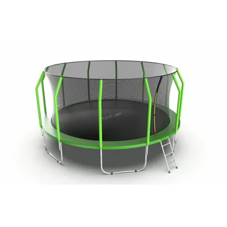 Батут с внутренней сеткой и лестницей EVO JUMP Cosmo 16ft (Green) - Фото 4