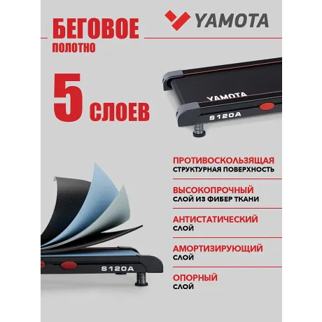 Беговая дорожка Yamota S120A - Фото 5
