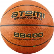 Мяч баскетбольный Atemi, р. 5, синтетическая кожа ПУ, 8 панелей, BB400, окруж 68-71, клееный