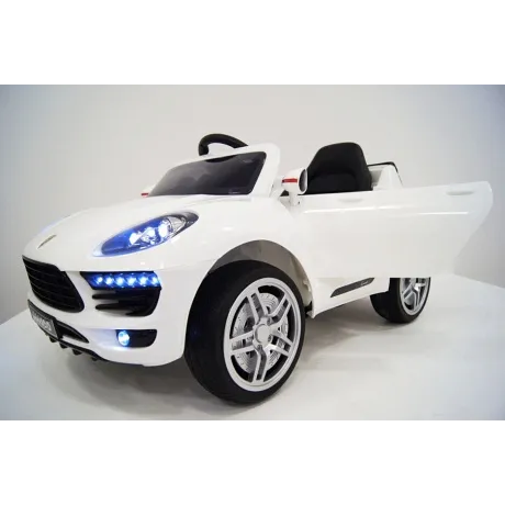 Электромобиль RiverToys Porsche Macan O005OO VIP (белый) - Фото 4